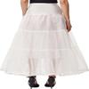GRACE KARIN Womens Long Cancan Skirts Petticoat A-line Princess Skirts (L,Ivory) view 3