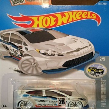 '12 FORD FIESTA , hot wheels 2016 white by Hot Wheels