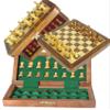 10x10 Chess Set on Sale - ChessBazar Chess Set with Bag - Folding Standard Magnetic Travel Chess Board Game Handmade in Fine Rosewood with Storage for Chessmen view 3
