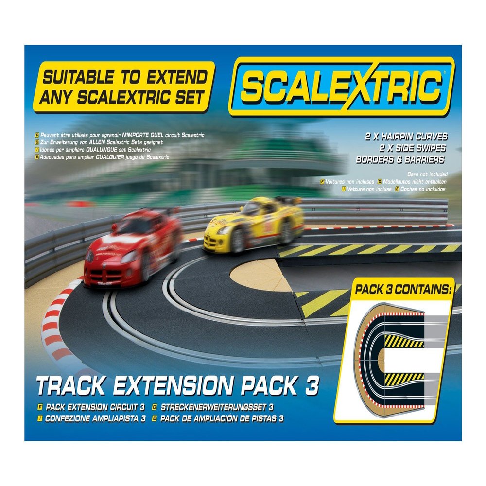 Scalextric C8512 Track Extension Pack 3 - Hairpin Curve 1:32 Scale Accessory by Scalextric