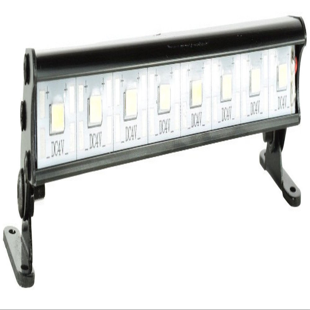 Apex RC Products 8 LED 138mm Aluminum Light Bar - Compatible with Many 1/10 Short Course Trucks & Traxxas Slash, Slash 4X4, TRX-4, Nitro Slash, X-Maxx, TRX-4, Axial Score, & Yeti XL #9045