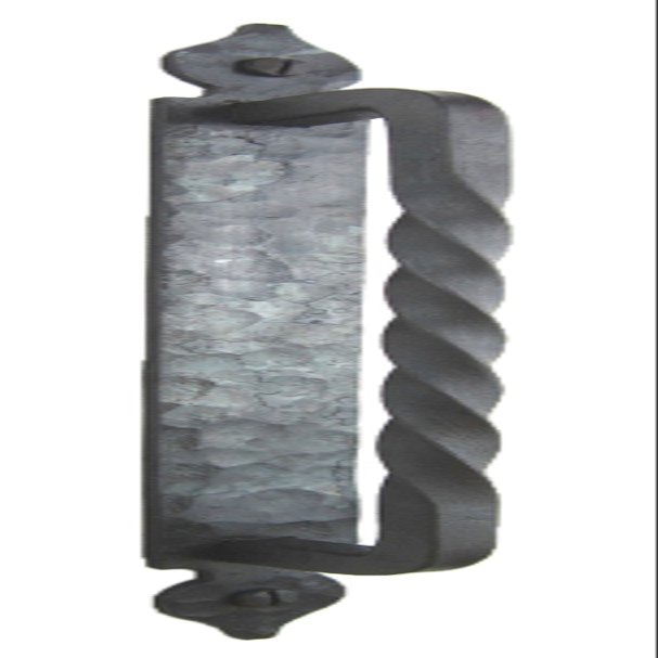 Rustic Spanish Spade Twisted Iron 8" Cabinet Pull HPR814