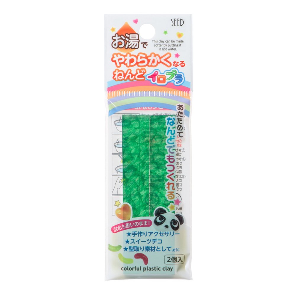 Iropla ACG-PC1-G-10P Seed Clay, Green, 10 Pieces