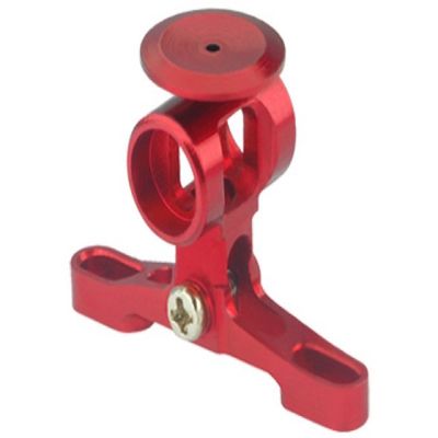 MICROHELI Precision CNC Main Rotor Hub w/Button Set (RED)- AXE100CP