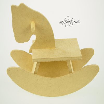 rackcrafts.com Wooden Rocking Horse Baby Shower Nursery First Year