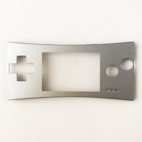 Replacement Repair Front Faceplate Case Cover Shell Part for Game Boy Micro (GBM) Silver