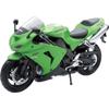 1/12 Scale NewRay Diecast Bicycle Model Green Kawasaki Zx - 10R [Parallel Import Goods] view 1