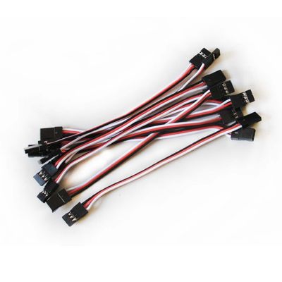 Mallofusa 10pcs 10cm Servo Extension Lead Wire Cable Male to Male KK MK MWC Servo Wire
