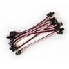 Mallofusa 10pcs 10cm Servo Extension Lead Wire Cable Male to Male KK MK MWC Servo Wire view 1