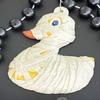 Mummy Duck Bead Necklace Halloween Party Black Beads Parade New Orleans view 2