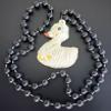 Mummy Duck Bead Necklace Halloween Party Black Beads Parade New Orleans view 4