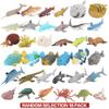 18 Pack Assorted Ocean Animal, Stretchy and Floating Rubber sea Animals Toy Set, Mini Realistic Under The Sea Life Figure for Toddler Bath Bathtub, Shark Octopus Fish Toys Bulk for Kid Party view 2