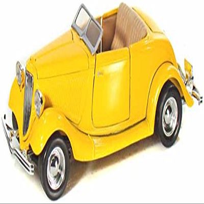Motormax Motor MAX MM732 18YL 1934 Ford Coupe Convertible Vehicle  Yellow