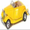 Motormax Motor MAX MM732 18YL 1934 Ford Coupe Convertible Vehicle  Yellow view 1