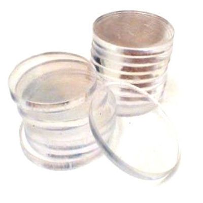 50 Clear Chip Spacers Casino Style