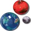 Earth, Mars, Moon To Scale Marble Box Set by Marbles, Globes & Gifts view 3