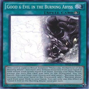 Yu-Gi-Oh! - Good & Evil in the Burning Abyss (SECE-ENS14) - Secrets of Eternity: Super Edition - Limited Edition - Super Rare by Yu-Gi-Oh!