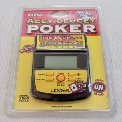 Acey Deucey Electronic Handheld Poker Game by Radica by Radica