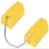 Airplane Chock, 3 in H, Urethane, Yellow, PR view 1