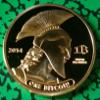 Bit Coin Titan Gold Plated Challenge Art Coin view 1