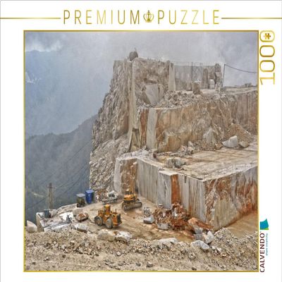 CALVENDO Puzzle Marble quarrying at an Altitude of Almost 1000 m 1000 Pieces 64 x 48 cm from Gnther Geiger
