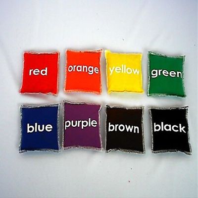 EVERRICH EVC-0014 5 x 5 Inch Colors Beanbags - Set of 8
