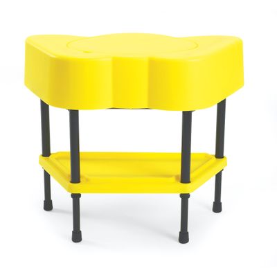 Children's Factory - AFB5100PY Toddler Sensory Table with Lid, Adjustable Height Sand & Water Indoor/Outdoor Play Equipment for Kids Playroom/Homeschool/Classroom, Yellow