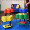Children's Factory - AFB5100PY Toddler Sensory Table with Lid, Adjustable Height Sand & Water Indoor/Outdoor Play Equipment for Kids Playroom/Homeschool/Classroom, Yellow view 2
