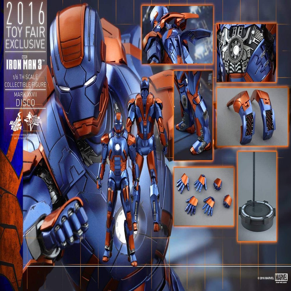 Hot Toys Mark XXVII - Disco (MMS371) 2016 Toy Fair Exclusive Iron Man Mark 27 1/6 Scale Movie Masterpiece Figure