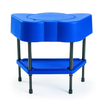 Childrens Factory Toddler Sensory Table with Lid, Blue, AFB5100PB, Adjustable Kids Sand & Water Activity, Daycare or Preschool Indoor-Outdoor Play Equipment