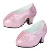 Sophia's Sparkling High Heels with Closed Toes and Glitter Platform Pumps for 18 Inch Dolls, Pink view 2