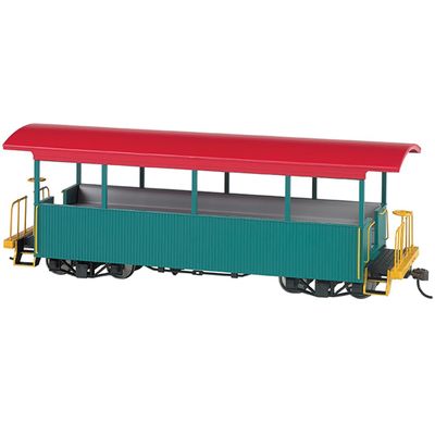 Bachmann BAC26001 On30 Spectrum Excursion Car, Green/Red Roof