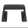 Rustic Farmhouse Wrought Iron Cabinet Pull 6 inch HPE6 view 2