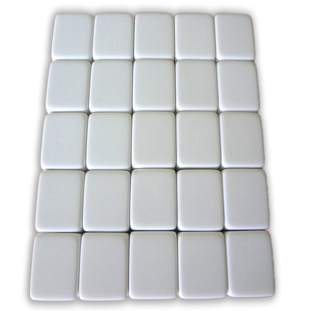 25 Blank White Dice 16MM - Great for Designing Your Own Game