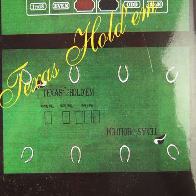 rackcrafts.com Black Jack with Craps or Baccarat or Roulette or Texas Hold Em Felt Layout Casino Games Set (72" x 36" - (Black Jack & Texas Hold 'Em))
