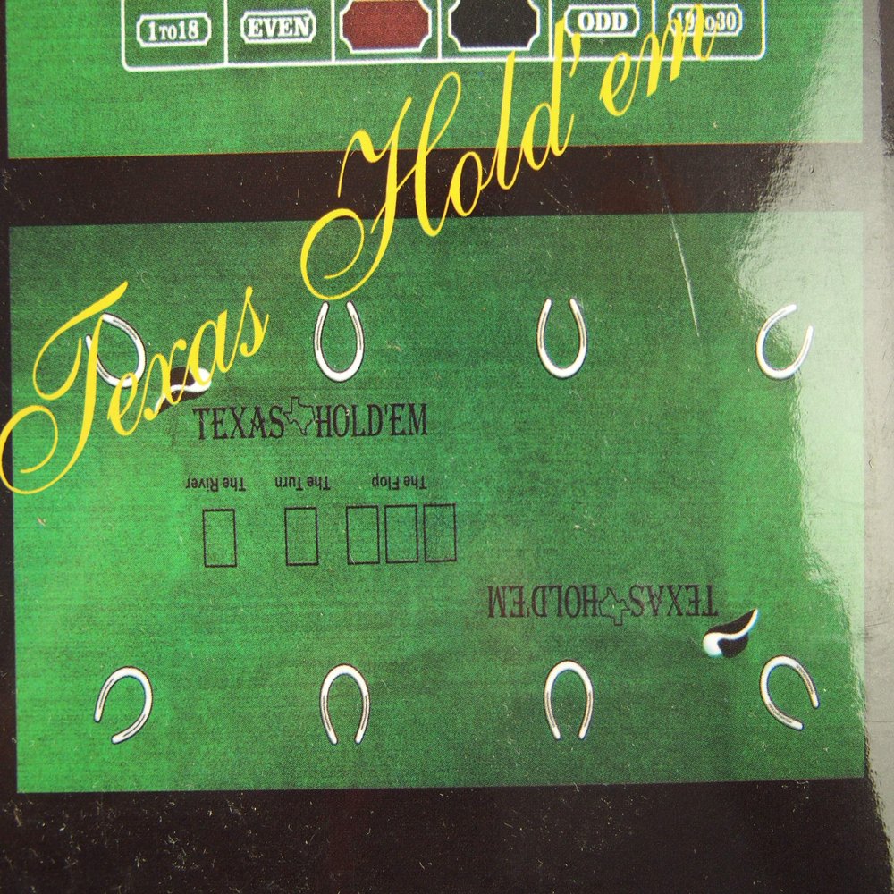 rackcrafts.com Black Jack with Craps or Baccarat or Roulette or Texas Hold Em Felt Layout Casino Games Set (72" x 36" - (Black Jack & Texas Hold 'Em))