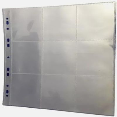 10 x A4 Collector - Storage Album Pages - Many Sizes Available - Acid Free - Banknotes - Trading Cards - Coin Holders - Photography (9 Pockets)