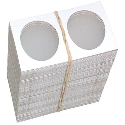 100 Cardboard Mylar 2" x 2" Flips for Collector Casino Tokens