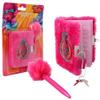 4SGM 12303 Trolls Movie Plush Diary with Lock & Fuzzy Pen view 1