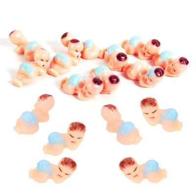 Gogoforward 50 PCS Tiny Plastic Pajama Sleeping Boy Baby Shower Favors Party Decorations