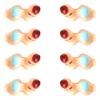 Gogoforward 50 PCS Tiny Plastic Pajama Sleeping Boy Baby Shower Favors Party Decorations view 3