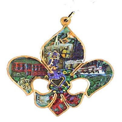Fleur de Lis Street Scenes Mardi Gras Bourbon Street Mardi Gras Beads New Orleans Bayou Lousianna Cajun Creole Party by Mardi Gras World