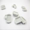 2 White Baking Pan/Tray 20x25 mm Dollhouse Miniatures White Ceramic Supply 10900 view 2