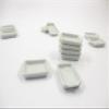 2 White Baking Pan/Tray 20x25 mm Dollhouse Miniatures White Ceramic Supply 10900 view 3