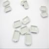 2 White Baking Pan/Tray 20x25 mm Dollhouse Miniatures White Ceramic Supply 10900 view 4