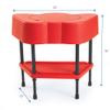Children's Factory AFB5100PR Toddler Sensory Table with Lid, Adjustable Height Sand & Water Indoor/Outdoor Play Equipment for Kids Playroom/Homeschool/Classroom, Red view 2
