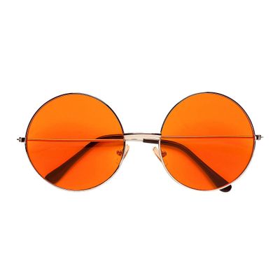 70' Glasses with Orange Lenses Fancy Dress