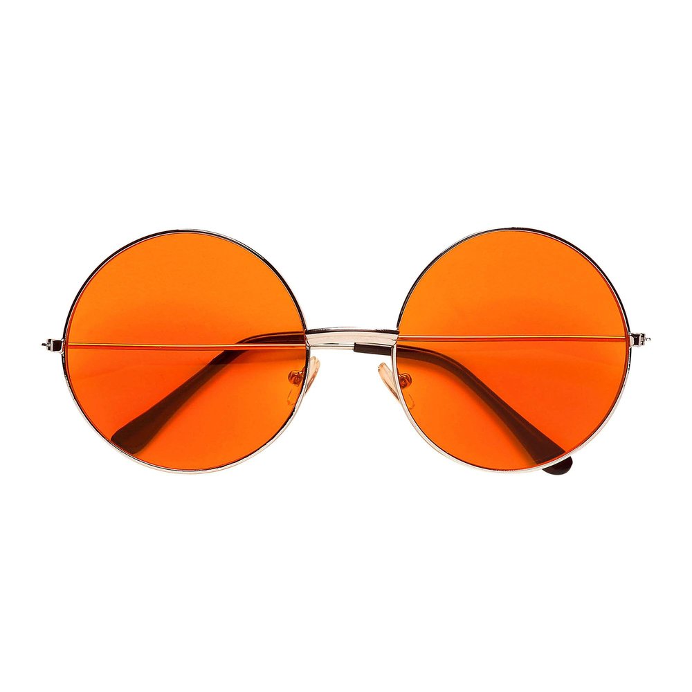 70' Glasses with Orange Lenses Fancy Dress