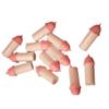 144 miniature baby bottles white with pink tops view 1