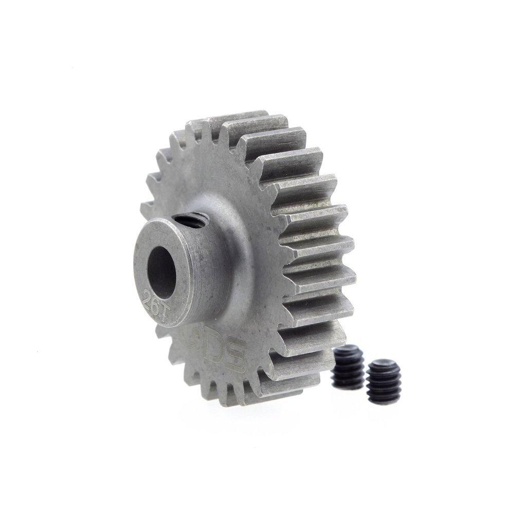 GDS Racing Pro Mod1 5mm Bore Pinion Gear 26 Tooth Hardened Steel M1 26T RC Model